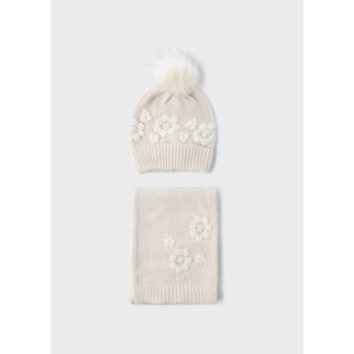 Σετ Σκουφος Κασκολ Λουλουδια Mayoral 13-10595-025