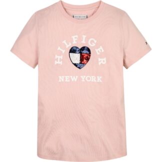 Μπλούζα Tommy Hilfiger KG0KG07857_TJQ Ροζ MINI