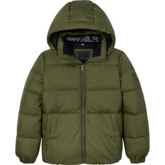 Μπουφάν Tommy Hilfiger KB0KB08341_MSH Χακί JNR