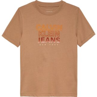 Μπλούζα Calvin Klein IB0IB02362_GU1 Καφέ JNR