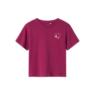 Μπλούζα Name It 4660447_13238045 T-shirt ΚΜ Μπορντώ