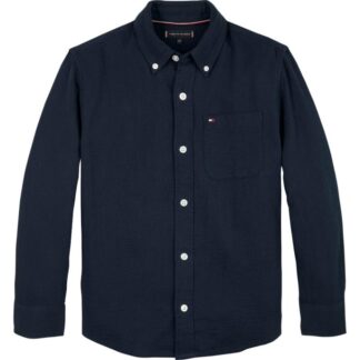 Πουκάμισο Tommy Hilfiger KB0KB09687_C1G Μπλέ Σκούρο MINI