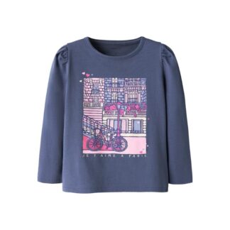 Μπλούζα Name It 4878532_13244984 Μπλέ Σκούρο