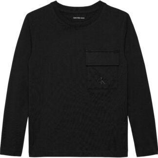 Μπλούζα Calvin Klein IB0IB02587_BEH Μαύρο JNR