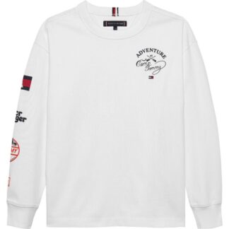 Μπλούζα Tommy Hilfiger KB0KB09935_YBR Λευκό JNR