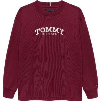 Μπλούζα Tommy Hilfiger KB0KB10052_VK0 Μπορντώ JNR