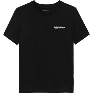 Μπλούζα Calvin Klein IB0IB02608_BEH Μαύρο MINI