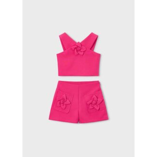 Σετ Βερμουδα Κρεπ Λουλουδια Mayoral 26-03948-094