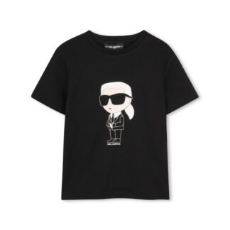 Μπλούζα T-shirt Κοντομάνικο Karl Lagerfeld Z31096_09B Μαύρο JNR