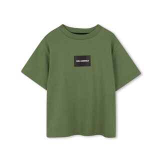 Μπλούζα T-shirt Κοντομάνικο Karl Lagerfeld Z31101_68J Χακί MINI