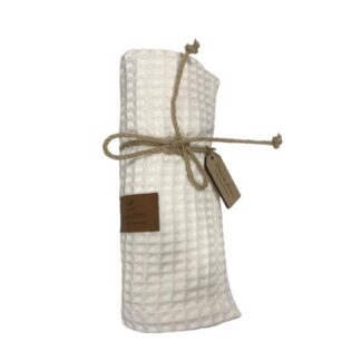 Κουβέρτα Αγκαλιάς Πικέ Βάφλα 94x114 Εκρού Raison D'etre