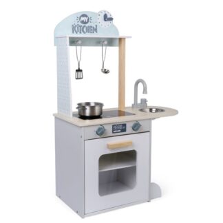 Ξύλινη Εκπαιδευτική Κουζίνα Με 4 Σκεύη 7251 Moni 