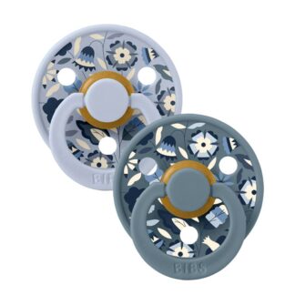 Πιπίλες 2τμχ Καουτσούκ X Liberty 6+m Dusty Blue Mix Bibs