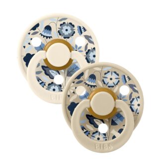 Πιπίλες 2τμχ Καουτσούκ X Liberty 6+m Ivory Mix Bibs