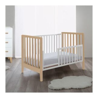 Βρεφικό Σετ Κρεβάτι - Λίκνο Με Στρώματα & Προστατευτικό Κάγκελο 126x64 Win Bianco-Tortora Pali