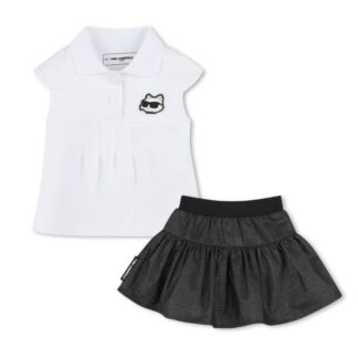 Σετ Ρούχα Παιδικό Karl Lagerfeld Z30518_N48 WHITE  BLUE Μπλέ NB