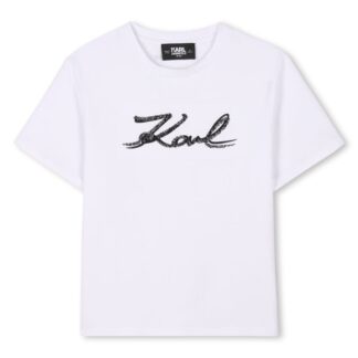 Μπλούζα Παιδικό Karl Lagerfeld Z30485_10P WHITE Λευκό JNR