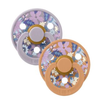 Πιπίλες 2τμχ Καουτσούκ X Liberty 0+m June Blossom Pumpkin Mix Bibs