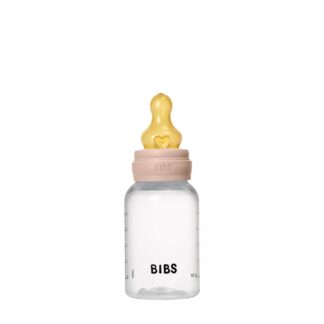 Μπιμπερό Πλαστικό 150ml Round Latex Αργής Ροής Blush Bibs