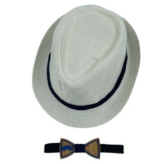 Σετ Καπέλο- Παπιγιόν 0010 Εκρού
