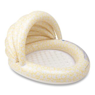 Φουσκωτή Πισίνα 100εκ Με Ηλιοροφή Για Μωρά Από 1 Έτους Yellow Flowers Swim Essentials