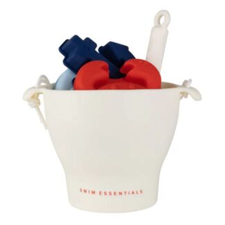 Σετ Με Παιχνίδια Άμμου Κουβαδάκι-Φτυάρι-Καλούπια Panther Λευκό Swim Essentials