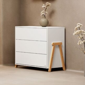 Παιδική Συρταριέρα Με 3 Συρτάρια Palmer White Casababy