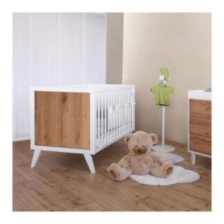 Βρεφικό Κρεβάτι LAB33 White-Biscuit Για Στρώμα 132x69 Pali