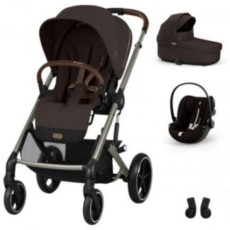 Πολυκαρότσι Balios S Lux Set  3 in 1 & Αντάπτορες Chocolate Brown Cybex