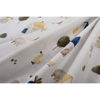 Πάνα Χασε Village 579 80x80 White-Green Dimcol