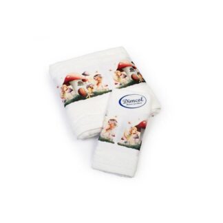 Σετ Πετσέτες 2τμχ Με Ψηφιακή Εκτύπωση Fairies 331 White Dimcol