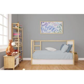 Σετ Σεντόνια Κούνιας 120x160cm Solid 505 Light Blue/Grey Dimcol