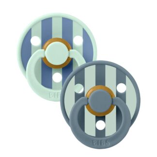 Πιπίλες 2τμχ Καουτσούκ 6+m Studio Colour Block Nordic Mint Petrol Mix Bibs