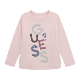 Μπλούζα Παιδικό Girl Guess K5YI26KAPO0_G65U Ροζ MINI