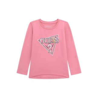 Μπλούζα Παιδικό Girl Guess K5YI10K6YW4_G6N3 Ροζ MINI