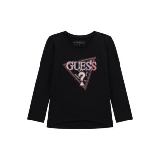 Μπλούζα Παιδικό Girl Guess K5YI10K6YW4_JBLK Μαύρο MINI