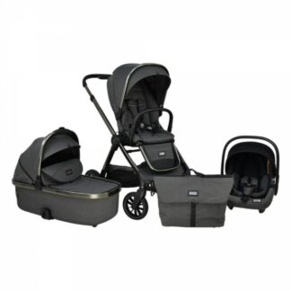 Σύστημα Πολυκαροτσιού 3 σε 1 Onyx Lava Grey Bebe Stars