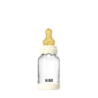 Μπιμπερό Γυάλινο 120ml Latex Boheme Ivory Bibs