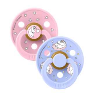 Πιπίλες 2τμχ Καουτσούκ X Moomins 0+m Sailing Nordic Baby Pink/Hush Mix Bibs