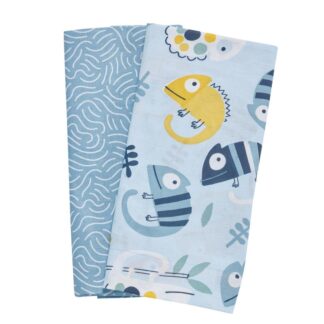 Σετ Σεντόνια Λίκνου 2τμχ Fun 4935 Blue Das