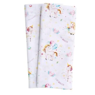 Σετ Σεντόνια Λίκνου 2τμχ Fun 4919 Mint/Pink/White Das