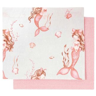 Σεντόνια Λίκνου 2τμχ Essential 8853 Ροζ/Γκρι Greenwich Polo Club