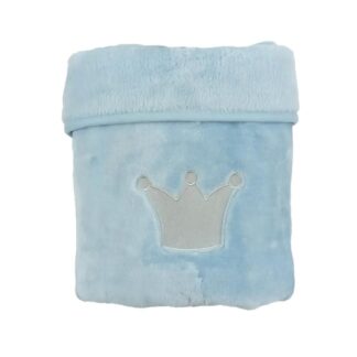 Κουβέρτα Βελουτέ Prince Σιέλ Large Baby Star