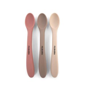 Κουτάλια Σιλικόνης Σετ 3τμχ Rose Mix Filibabba