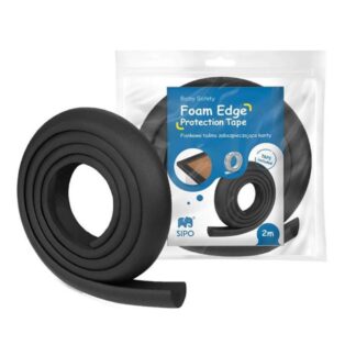 Προστατευτικό Ρολό Επιφανειών Αφρώδες Μαύρο Sipo