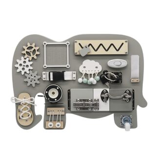 Ξύλινος Πίνακας Δραστηριοτήτων Montessori Elephant Tooky Toy