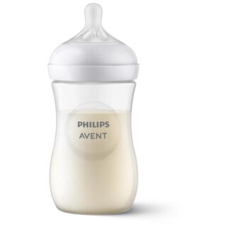 Μπιμπερό Πλαστικό Natural Response ΘΣ 260ml 1m+ Λευκό Phillips Avent