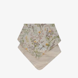 Σαλιάρα-Μπαντάνα Μουσελίνα 2τμχ Secret Garden Beige Kikka Boo