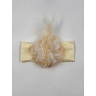 Χειροποίητη Κορδέλα Μαλλιών Εκρού 1000-F0100 Bonjour Bebe