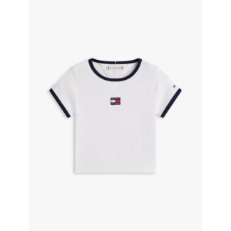 Μπλούζα Tommy Hilfiger KG0KG09066_YBR Λευκό JNR